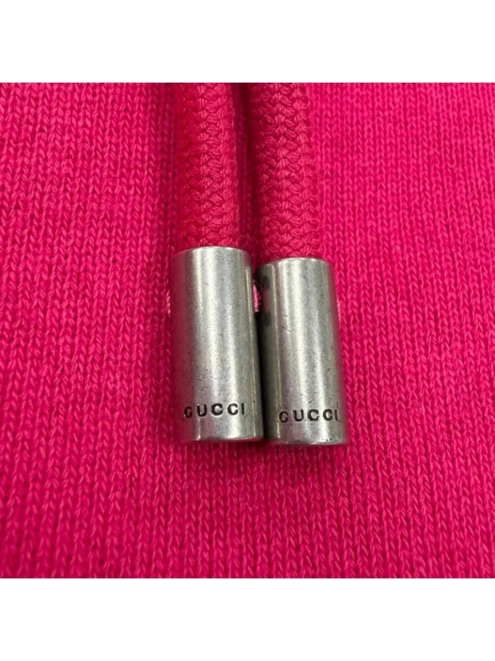Gucci Cotton 100% Logo Print Pullover Hoodie Pink XS